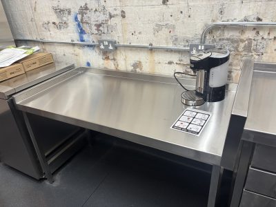 stainless steel island installation